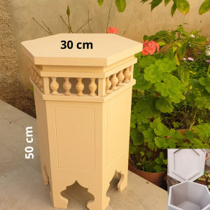 Scampla tourillons 1550 – Table basse en médium