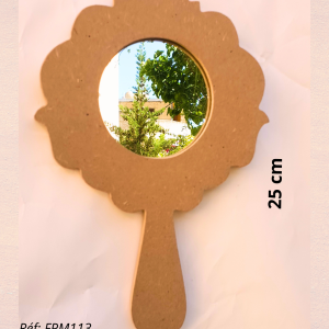 Miroir à main mauresque et vintage FPM113 – MDF 8 mm